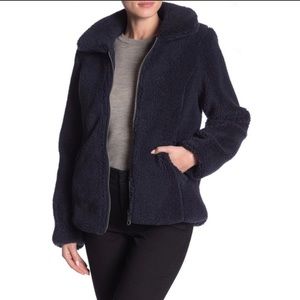 Sebby Collection Navy blue teddy jacket